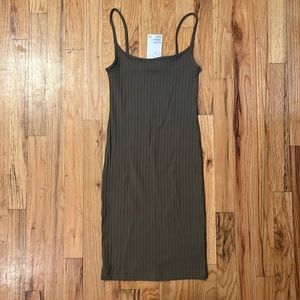 H&M ribbed bodycon dress
